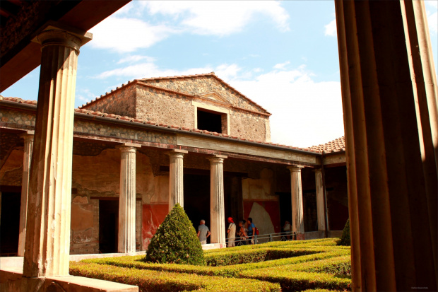 Włochy, Pompeje Dom Menandra był jednym z największych domów patrycjuszowskich w Pompejach.