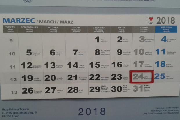 2018 marzec