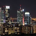 Biznesowe centrum Warszawy uwiecznione z Błękitnego Wieżowca