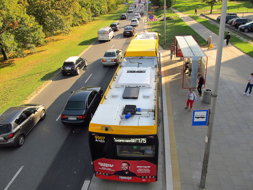 SU18 IV CNG, #9907, Arriva Bus Transport Warszawa