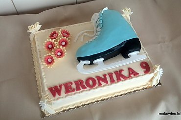 But łyżwiarski #tort #torty #okolicznościowe #tort #łyżwiarski #łyżwy #sporty #zimowe #but #łyżwiarski