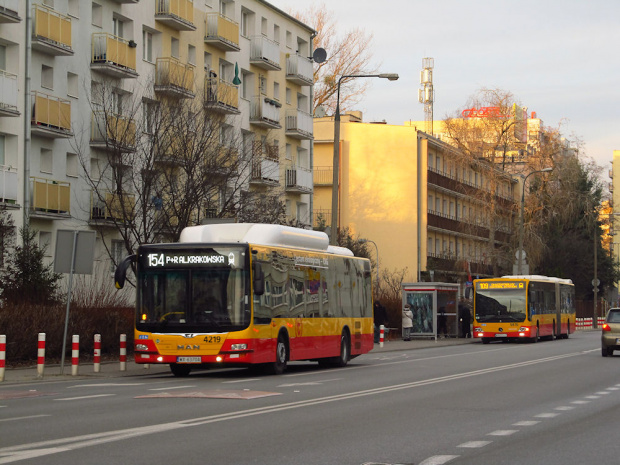 MAN NL313 CNG Lion's City, #4219, MZA Warszawa