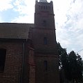 Królewo-neogotycki kościół św. Mikołaja z krzywą wieżą