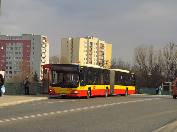 MAN NG363 Lion's City G, #3417, MZA Warszawa